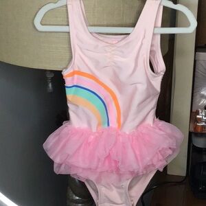 Pink Rainbow Tutu Swimsuit